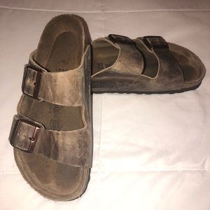 Beige Birkenstocks